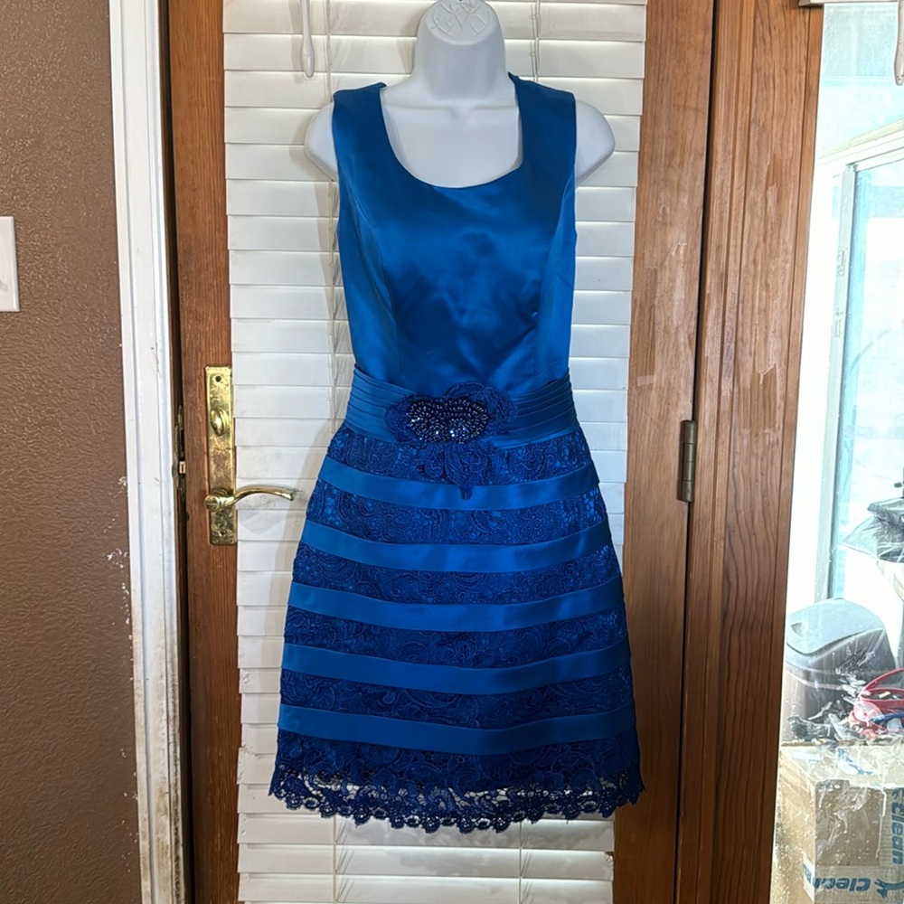 Size 8 Custom made dress with optional lace jacket